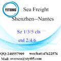Shenzhen-Hafen LCL Konsolidierung nach Nantes